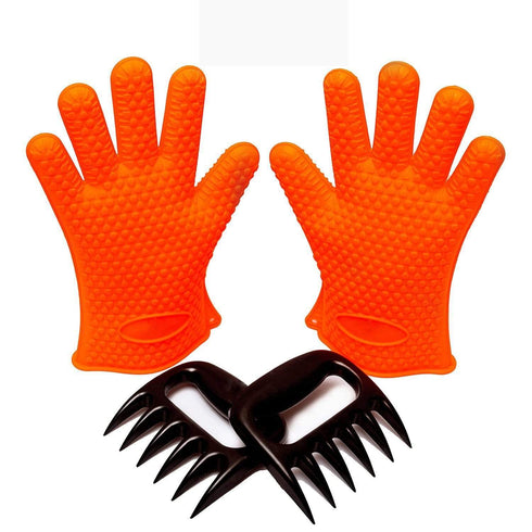 AussieSuperStore Homeware Supplies BBQ Essentials Safe Silicone Gloves Pork Pulling Claws Kit BBQ Essentials SafeSilicone Heat Resistant Glove Pork Pulling Claw Kit CBBBQSETS